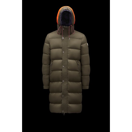 New Lower PricesMONCLER Harel Long Down Jacket Mens Hooded Puffer